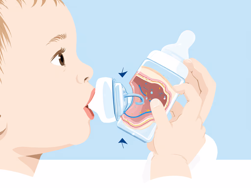 positioning_demonstrating_horizontal_bottle_angle_reducing_liquid_pooling_in_infant_mouth