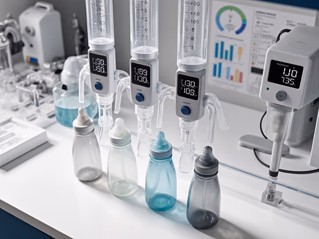 standardized flow rate testing with baby bottles