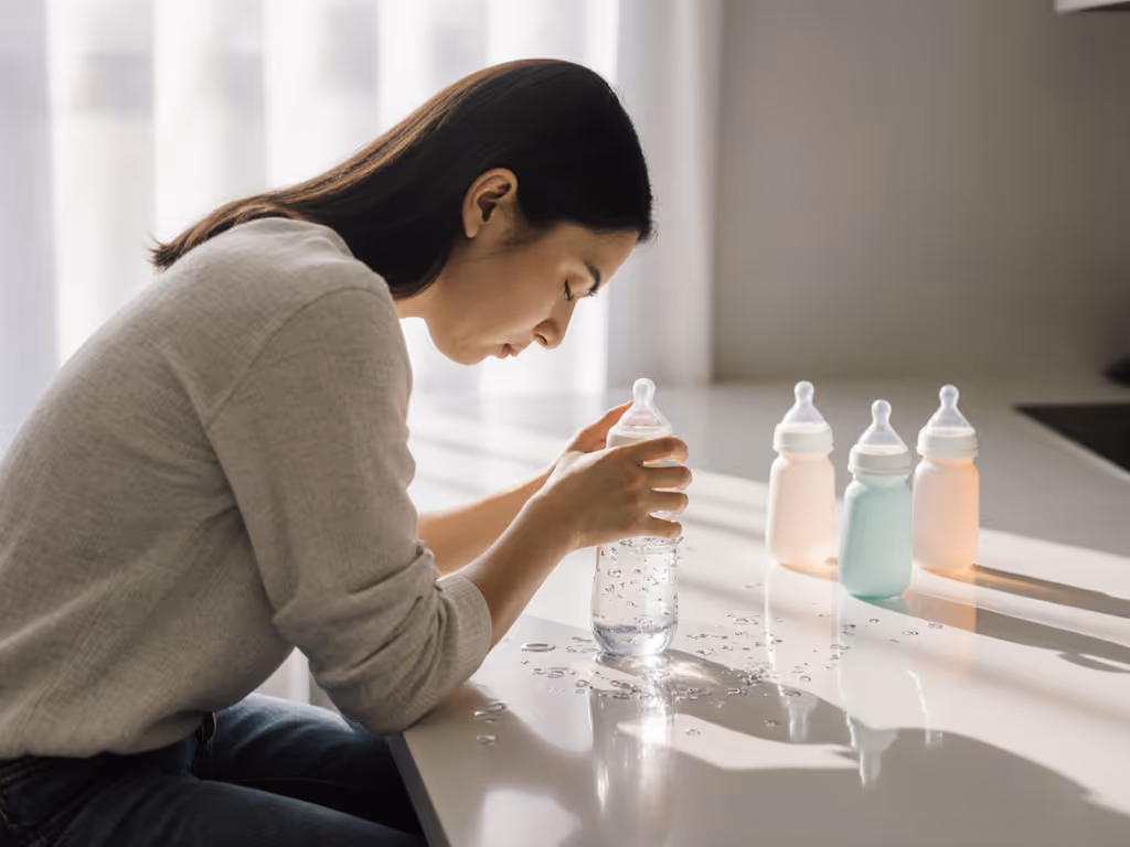 overwhelmed_parent_holding_leaking_bottle