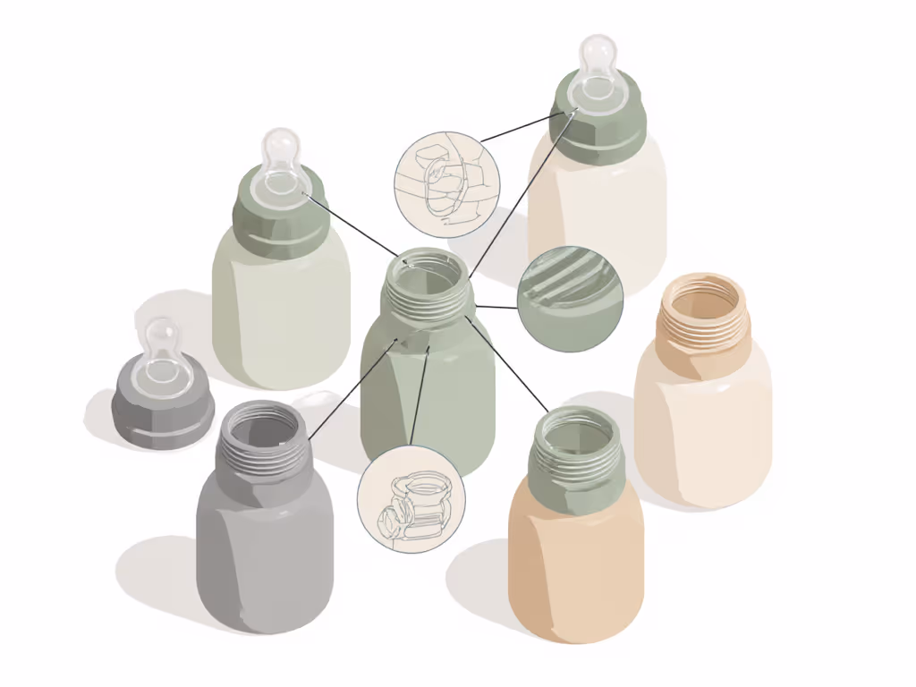 cross-brand bottle thread compatibility chart
