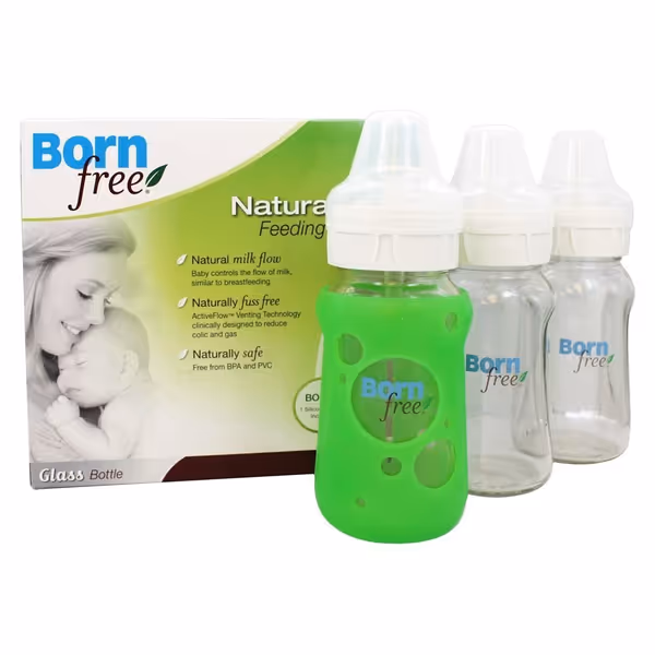 Born Free Premium Glass Bottle (3-Pack)